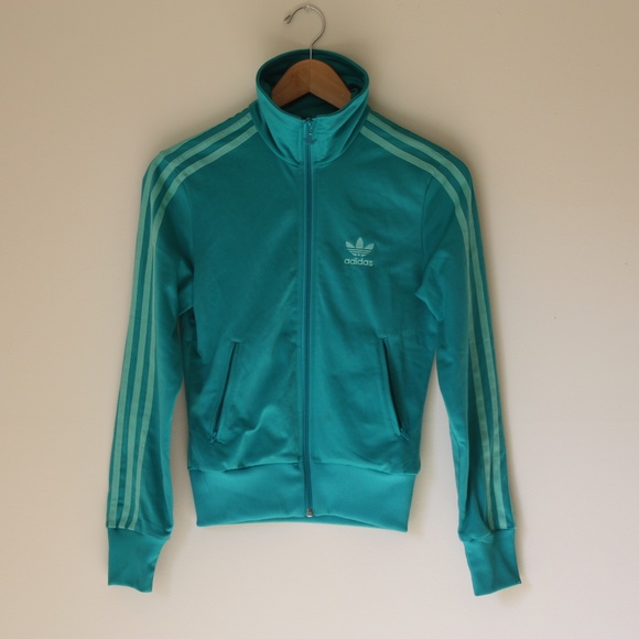Teal Green Adidas Trefoil Track Jacket XS - Picture 6 of 7